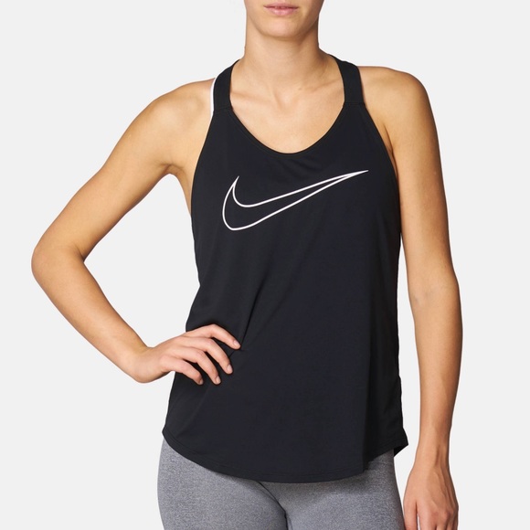 NWT Nike Breath Tank Elast Black WMNS - Picture 2 of 8